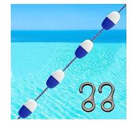 Pool Safety Divider,Pool Divider Buoy10ft/30ft/50ft, Professional Swimming Competition Divider Line with 2 Hooks, Swim Lane Divider, for Indoor Outdoor Pool/Water Park/Hot Springs(13.1ft/4m