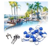 Pool Safety Divider,Rope Float Cordon Line for Pool Party, Water Park/Outdoor Pool Divider Rope Barrier for Dividing Lanes/Section Off Hazardous Areas, Professional Swim Lane Dividers, 30 2