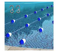 Pool Safety Floats 20m 25m 50m 100m Floating Cordon Pool Safety Divider Line, Professional Swimming Lane Dividers Line With Stainless Hooks, For Indoor Outdoor 39Foot/11.9m Long