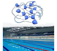 Pool Safety Rope with Floats - Effective Visibility Floating Barrier with Pre-Assembled Stainless Steel Hooks, for Pool Diving and Lifeguard Use