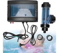 Pool Salt Water Chlorinator, Salt Chlorine Generator System Electrolytic Water Treatment Equipment Chlorine Generator 5/10/15/20/30/50G/H For Swimming Pools, Spa Pools(30g/H)