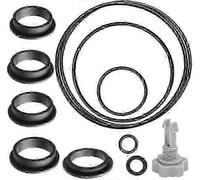 Pool Sand Filter Pump Replacement Seals Parts Kit, compatible with Intex 25013, Rubber O-rings with Plastic Outlet Drain Valve