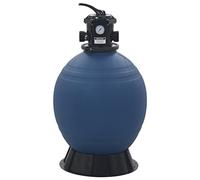 Pool Sand Filter with 6-Way Valve, Filter Boiler Blue 560 mm, PE Material, 10 m³/h Flow, Connection 48 mm, for Pool Pump, Efficient Water Cleaning in the Swimming Pool and Above Ground Pool