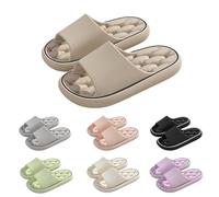 Pool Shoes Womens Size 6,Cloud Sliders for Women Men Super Soft Shower Quick Drying Flip Flops Non-Slip Home Shoes Summer Beach Pool Pillow Open Toe Slippers for Indoor Spa Garden Bathroom Khaki