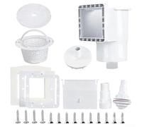 Pool Skimmer Replacement Kit for Above Ground Pools Offering Robust Construction and Full Parts Set for Effective Debris Collection and Water Flow