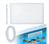 Pool Skimmer Shield - Leaf Shield Net, Swimming Pool Skimmer Leaf Guard Net Blocker, Anti Rust Debris Catcher for Home Gymnasium School Pond