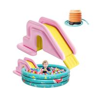 Pool Slide, Inflatable Slide For Pools, Inflatable Water Slides, Wide Water-Fillable Play Toy, Swimming Pool Play Center For Outdoor Garden Backyard