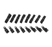 Pool Solar Cover Reel Belt, Heavy Duty Nylon Strap with Clips for Swimming Pool Rollers up to 0.6", Black