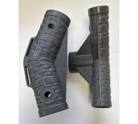 Pool Spare 2 x T Connector Part Grey For 10ft Bestway Steel Pro MAX 10ft Round