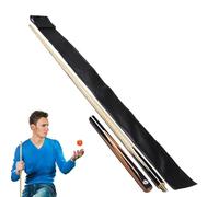 Pool Stick Bags for Men - PU Leather Pool Cue Storage Bag | with Adjustable Strap Small Tip Pool Cue Tote Bag, 3/4 Cue Bag for Men