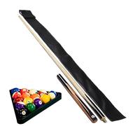 Pool Stick Bags for Men,PU Leather Pool Stick Carrying Case - with Adjustable Strap Small Tip Pool Cue Tote Bag, 3/4 Cue Bag for Men