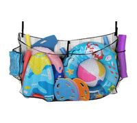 Pool Swimming Net - Heavy Duty Pool Toy Storage Bag with Adjustable Straps, Quick Dry Mesh Holder for Large Floats, Balls and Dirt, UV Resistant Organizer for Z