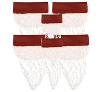 Pool Table Bags - 6 Replacement Drop Holders Cotton PU Leather | Professional Pool Table Nets Opening Diameter 17cm, Leather Width 6.8cm, Height 8.2cm, Heavy Duty Bag Bags for Pool