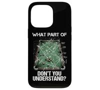 Pool Table Cue Sports Humor Funny Billiards Blueprint Case for iPhone 13 Pro