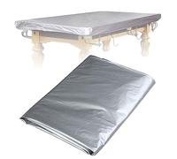 Pool Table Dust Cover, Snooker/billiard Pool Table Cover, Billiard, Snooker & Pool Table Covers, 7/8/9/10/12ft Billiard Snooker Table Strong and Durable Dust Protection Cover, Sliver ( Size : 10ft )