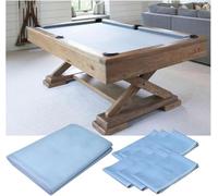 Pool Table Felt - 9-Foot Billiards Cloth with 6 Pre-Cut Strips for Home, Club, or Bar Use - Replacement Set for Pool Tables