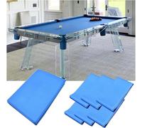 Pool Table Felt - 9-Foot Billiards Cloth with 6 Pre-Cut Strips for Home, Club, or Bar Use - Replacement Set for Pool Tables