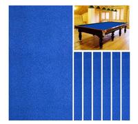 Pool Table Felt, Billiard Cloth 7ft/8ft/9ft - Snooker Tablecloth Felt, Indoor Sports Game Tablecloth - 3 Colors (Blue, Red, Green) - Includes 6 Side Strips