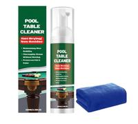 Pool Table Felt Cleaner, With 100ml Fast-Drying Foam Cleaning Spray And Towel, Billiard Table Cloth Cleaner Solution, For Home Game Room Pub Recreation Center Sports Club League Match Practice Use