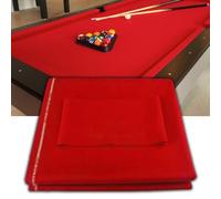 Pool Table Felt Pre Cut Pool Table Felt - Choose for 9 Foot Table for Bars, Clubs, Hotels Replacement(Progressive Class) (Color : Red, Size : 9ft)