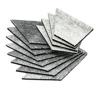 Pool Table Rail Cushions 12 Piece Set Laminated Rubber Bumpers for Snooker Table Maintenance Grey 3.5mm(Thickness 3.5mm)