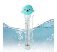 Pool Temperature Gauge Floating Easy Read - Cartoon Animal Easy Read Temperature Gauge with String | Swimming Pool Accessories,for Pond Lake Beach Patio Garden Bath Aquarium Fish Tank
