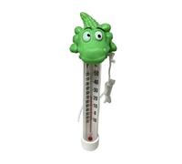 Pool Temperature Gauge Floating - Monitor Water Comfort And Prevent Scalding | Crocodile Shape Floating Thermometer - Clear Numeric | 27.5x9x5.5cm Structure + 37g Light Body For Garden Ponds