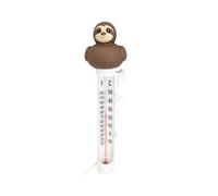 Pool Temperature Meter - Cute Sloth Float Tester, Waterproof Water Heat Gauge, Easy Read Thermo Sensor | Precision Floating Pool Device Backyard Spa Bathtub Hot Tub for Water Temperature Monitoring