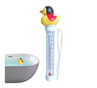 Pool Temperature Meter | Duck Ice Bath Temperature Meter,Easy Read Floating Measuring Device with String for Swimming Pool Pond Aquarium Bathtub Bath