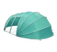 Pool Tent Dome Blue 538 x 440 x 204 cm Made of 185T Polyester with PU Coating, Waterproof Cover for Pool and Swimming Pool, Includes Guy Ropes, Ground Anchors