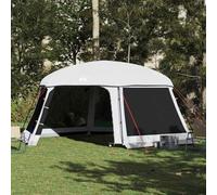 Pool Tent with Polyester, Outdoor Garden Shelter, Grey, 618x532 cm