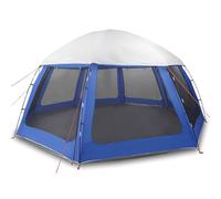 Pool Tent with Removable Fly and Mesh Walls Sea Green 612x612 cm