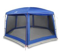 Pool Tent with Removable Rain Tent and Net Walls, Azure Blue, 670 x 590 cm, Waterproof Polyester with PU Coating, Fibreglass and Steel Poles, Ideal for Family, Camping, Outdoor