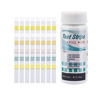 Pool Testing Strips, Swimming Pool Testing Kit Hot Tub Clear Water Dip Test Strips for pH, Total Chlorine, Total Alkalinity, Hardness, Free Chlorine, Bromine, Cyanurlc Acid (50)