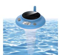 Pool Thermometer - 7.17x4.45x3.94 inchesDigital LCD Display, Waterproof Water Temperature Thermometers, Lcd Display Solar Powered | Portable Hot Tub Water Temperature Gauge for Houseowners Residents A