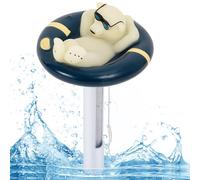 Pool Thermometer Floating Easy Read, Leisurely Polar Bear Water Thermometer for Ice Bath with String, for Outdoor & Indoor Swimming Pools, Spas, Hot Tubs & Aquariums