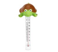Pool Thermometer Floating, Flamingo & Turtle Design Swimming P-ool Thermometer with Rope, Easy Read Water Temperature The-rmometer, Shatter Resistant for Outdoor & Indoor Swimming P-ools & Spas