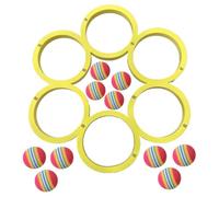 Pool Throwing Ball Toy - Water Sports ThrowingCircle Swimming Pool Games Rainbow Ball Set | Sparks Outdoor Excitement Floating Toy Ring Throwing Game for Family Gatherings Activities