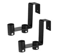 Pool Towel Hooks - Heavy Duty Metal Hose Hook 2 Pieces | Wall Mount Outdoor Towel Holder - Storage Hook for Beach Towels, Swimming Gear, Pool Accessories, Garden Hose, Patio Organizer for Sports Area