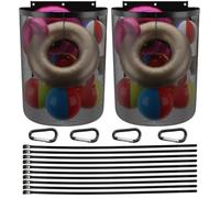 Pool Toy Organizer - 45x47x74cm Oxford Fabric Adjustable Mesh, Durable, Capacity | Water Game Storage for Floats Balls Noodles Outdoor Backyard Recreation Activity Leisure Fun