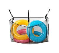 Pool Toy Storage - Large Adjustable Mesh Storage Bag for Pool Floats and Inflatables | Nylon Śtorage Net Bin for Ṕool Toys, Water Noodles, Balls, Beach Accessories and Outdoor Garden