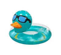 Pool Tube - Swimming Donut Float, Shimmering Internal Sequins Inflatable, High Buoyancy Safety Ring, Reinforced Leak Proof Air Valve, Vibrant Aquatic Leisure Equipment for Kids Adults Teens Beach
