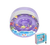 Pool Tubes For Kids - Anti Tip Water Floating Raft With Canopy - Inflatable Pool Rings | For Party Summer Lake River Outdoor Beach Boys Girls Aged 0-3 Years