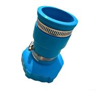 Pool Vacuum,Hose Adapter,For Intex,Above-Ground Pools - 1.25 In To 1.5 In,Rubber Coupling,With Stainless,Steel Screw,Clamps, Compatible With Skimmer Hoses,