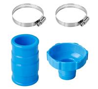 Pool Vacuum Hose Adapter Kit Replacement for Intex Pool Parts 1.25" & 1.5" Pool Skimmer Hoses Connector with Clamp Intex Pool Vacuum Adapter B Fits Multiple Above Ground Pool Skimmer&Filter Pump 1 Set