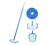 vidaXL 4 Piece Pool Maintenance Kit Spa Cleaning Tool Vacuum Skimmer Bush