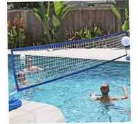 Pool Volleyball Net, 15×3ft Adjustable Beach Volleyball Net with Portable Bag, Heavy Duty Pool Games for Garden, Water Games, Outdoor, Outdoor