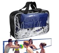 Pool Volleyball Net - 15x3FT Portable Net, Durable Heavy Duty Sports Equipment | Multiple Occasions Adjustable Swimming Pool Accessory for Badminton Water Games Training Recreation Backyard Play