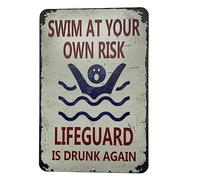 Pool Warning Metal Tin Sign, Pool Knowledge Metal Tin Sign, Pool Rules Planing Education, Swimming Pool Rules Sign For Outdoor Security Farm Yard Warning Decoratives (06