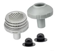 Pool Water Jet Connector Kit Replacement,for Intex Set Above Ground Pools | Includes Strainer Connectors Grids and Adapters for 1.25 Inch Hose s Complete Inlet Outlet Port Set